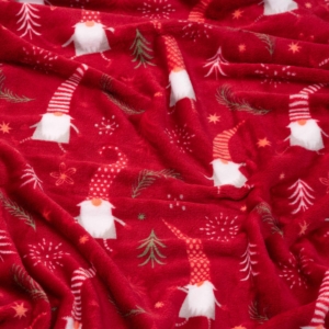 Плед Ardesto Christmas Flannel, 160х200см, 100% полиэстер, гномы