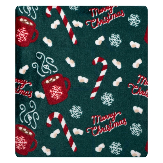 Плед Ardesto Christmas Flannel 160х200см, 100% полиэстер, сладкое какао