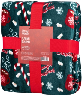 Ardesto Christmas Flannel blanket 160x200cm, 100% polyester, sweet cacao