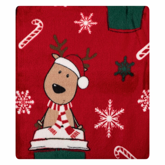 Плед Ardesto Christmas  Flannel 160х200см, 100% полиэстер, веселые олени