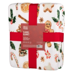 Плед Ardesto Christmas Flannel 160х200см, 100% полиэстер, имбирные пряники