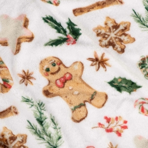 Плед Ardesto Christmas Flannel 160х200см, 100% полиэстер, имбирные пряники