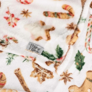 Плед Ardesto Christmas Flannel 160х200см, 100% полиэстер, имбирные пряники