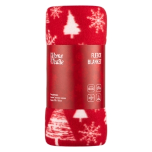Ardesto Christmas Fleece blanket 130x160cm, 100% polyester, snow flake tree