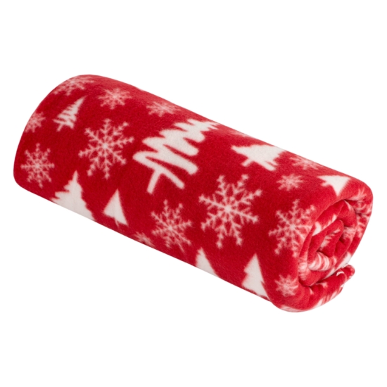 Ardesto Christmas Fleece blanket 130x160cm, 100% polyester, snow flake tree