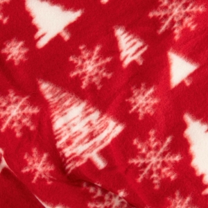Ardesto Christmas Fleece blanket 130x160cm, 100% polyester, snow flake tree