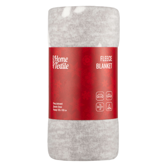 Плед Ardesto Christmas Fleece 130×160см, 100% полиэстер, олени