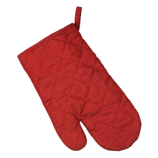 Ardesto Christmas Oven mitten Happy Holidays 17х28cm, 90% polyester, 10% cotton, red