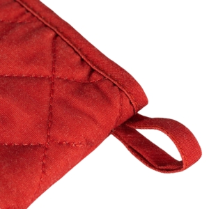 Ardesto Christmas Oven mitten Happy Holidays 17х28cm, 90% polyester, 10% cotton, red