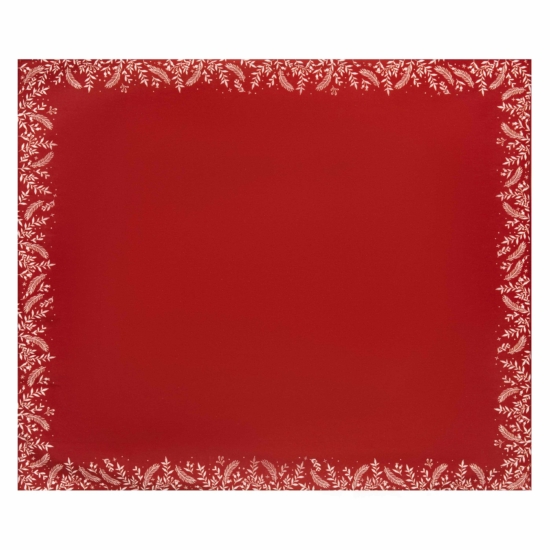 ARDESTO Tablecloth Happy Holidays 120х140cm, 90% polyester, 10% cotton, red