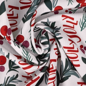 Раннер Ardesto Christmas Happy Holidays 40х140см, 90% полиэстер, 10% хлопок, белый остролист