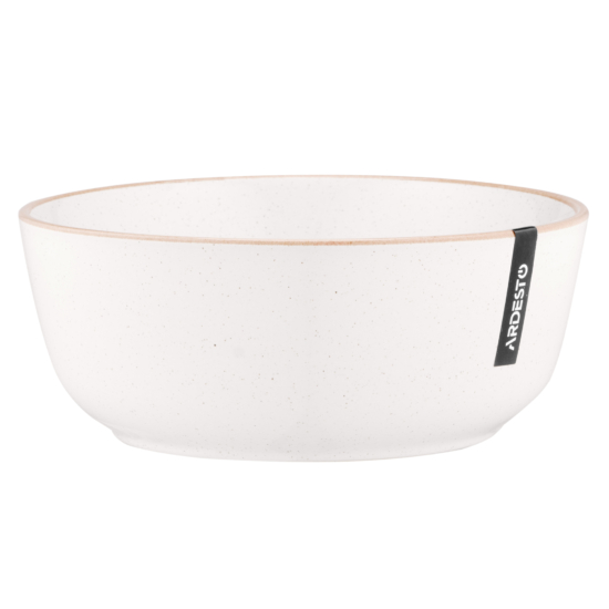 Салатник Ardesto Apulia, 720мл, 16.2см, кераміка, кремовий
