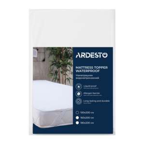 Наматрасник водонепроницаемый Ardesto Sleepwell 100х200см, 80% хлопок, 20% полиуретан, белый