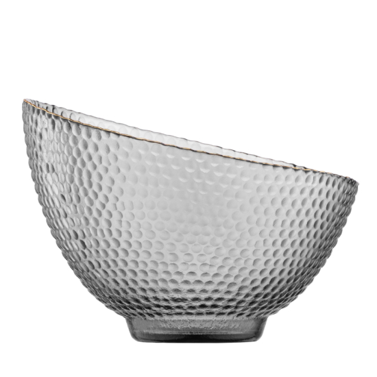 Салатник Ardesto Commelina, 18см, стекло, серый