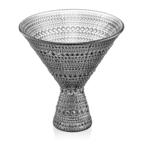 Ardesto Dessert glasses Verbena, 12.8cm, glass, gray