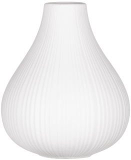 Ardesto Vase Lucca, 13х15.5cm, porcelain, white