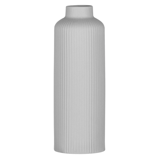 Ardesto Vase Liguria, 8х22.7cm, porcelain, gray