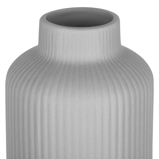 Ardesto Vase Liguria, 8х22.7cm, porcelain, gray