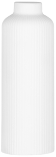 Ardesto Vase Liguria, 8х22.7cm, porcelain, white