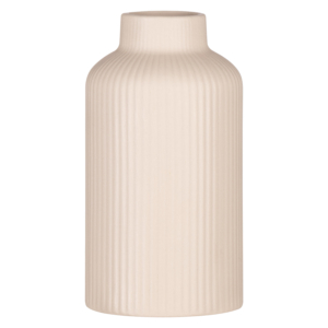 Ardesto Vase Savona, 8x15cm, porcelain, beige