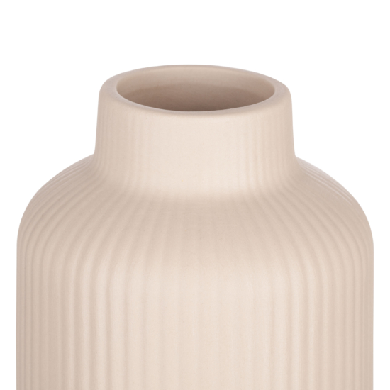 Ardesto Vase Savona, 8x15cm, porcelain, beige