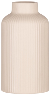Ardesto Vase Savona, 8x15cm, porcelain, beige