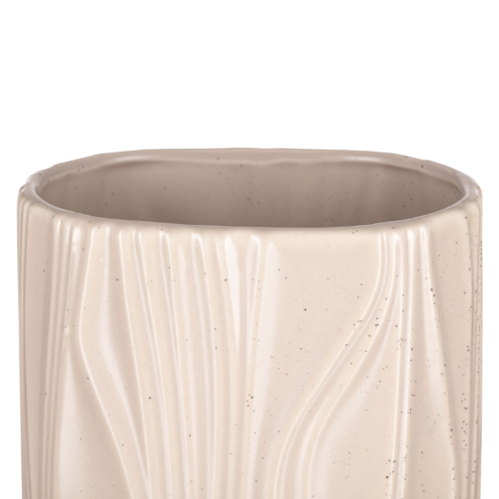 Ardesto Vase Liguria, 12.2x24cm, porcelain, yellow