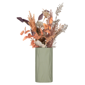 Ardesto Vase Liguria, 12.2x24cm, porcelain, green