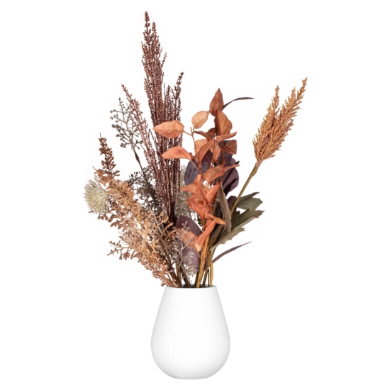 Ardesto Vase Olbia, 12.5х14cm, porcelain, white