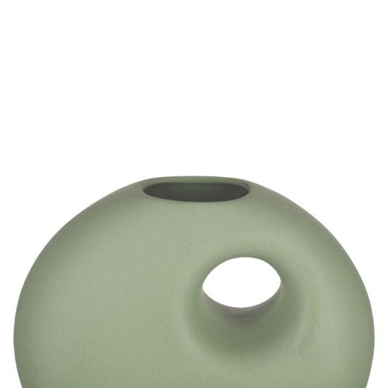 Ваза Ardesto Capri, 14х12см, фарфор, зеленый