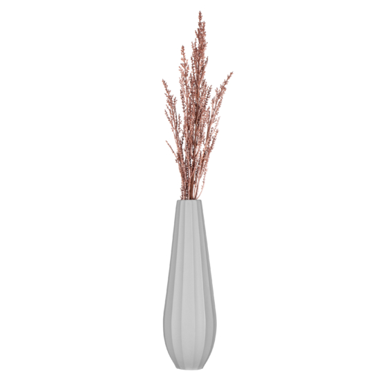 Ardesto Vase Molize, 8.5х27.5cm, porcelain, gray