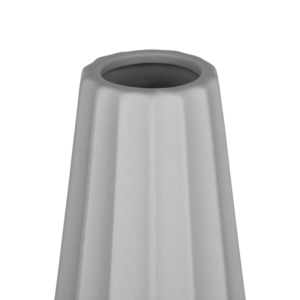 Ardesto Vase Molize, 8.5х27.5cm, porcelain, gray