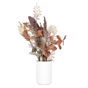 Ardesto Vase Cremona, 10х15.1cm, porcelain, white