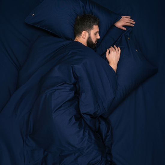 Ardesto Bedding set 2.0 Mix&Match, sateen, duvet cover 200x220cm, bed sheet 240х260cm, pillowcases (2) 50x70cm, 100% cotton, blue