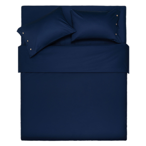 Ardesto Bedding set 2.0 Mix&Match, sateen, duvet cover 200x220cm, bed sheet 240х260cm, pillowcases (2) 50x70cm, 100% cotton, blue