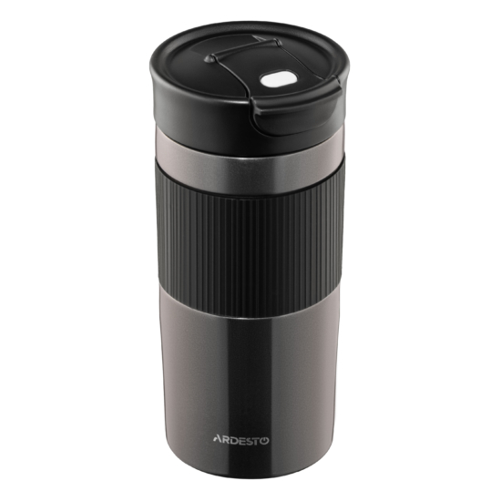 Ardesto Travel mug Comfort 450ml, stainless steel, black
