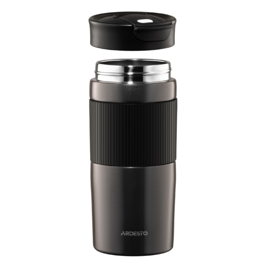 Ardesto Travel mug Comfort 450ml, stainless steel, black