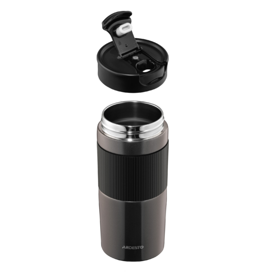 Ardesto Travel mug Comfort 450ml, stainless steel, black