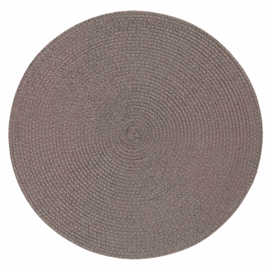 Килимок сервірувальний Ardesto 38см, поліпропілен, кругла, коричневий