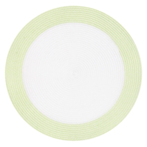 Ardesto Serving mat, 38cm, polypropylene, round, white-green