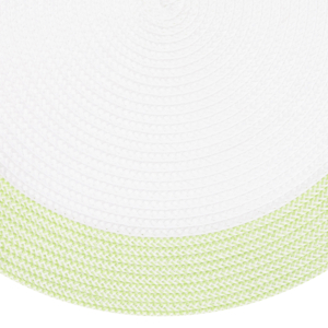 Ardesto Serving mat, 38cm, polypropylene, round, white-green