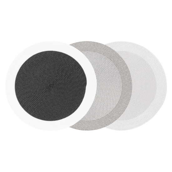 Ardesto Serving mat, 38cm, PP, round, gray