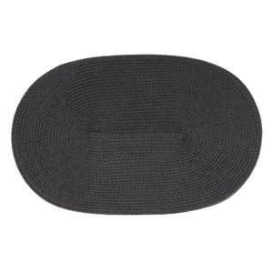 Килимок сервірувальний Ardesto, 45х30см, поліпропілен, овальна, чорний