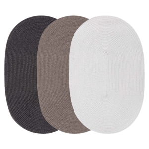 Килимок сервірувальний Ardesto, 45х30см, поліпропілен, овальна, чорний