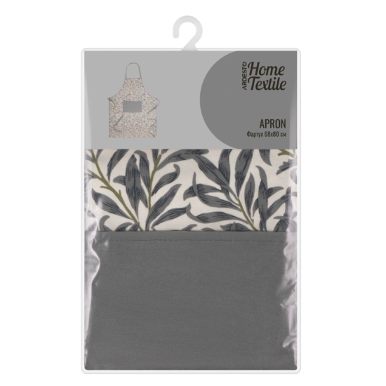 Ardesto Apron Leaves, 68х80cm, 90% polyester, 10% cotton