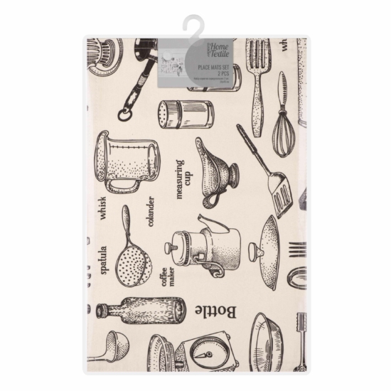 Ardesto Serving napkin set Kitchen, 30х45cm, 2pcs, 90% polyester, 10% cotton