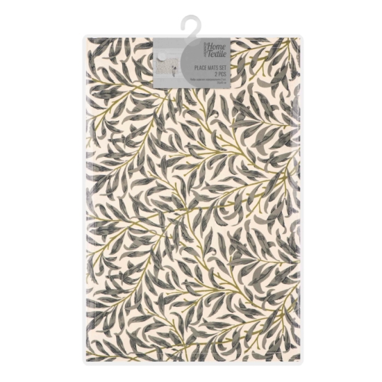 Набор салфеток сервировочных Ardesto Leaves, 30х45см, 2 шт, 90% полиэстер, 10% хлопок