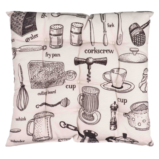 Ardesto Sitpad Kitchen 40х40cm, 90% polyester, 10% cotton