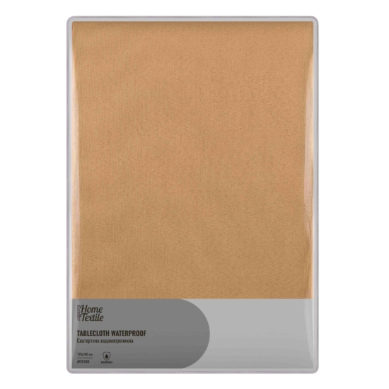 Ardesto Tablecloth Waterproof 120х140cm, 100% polyester, beige