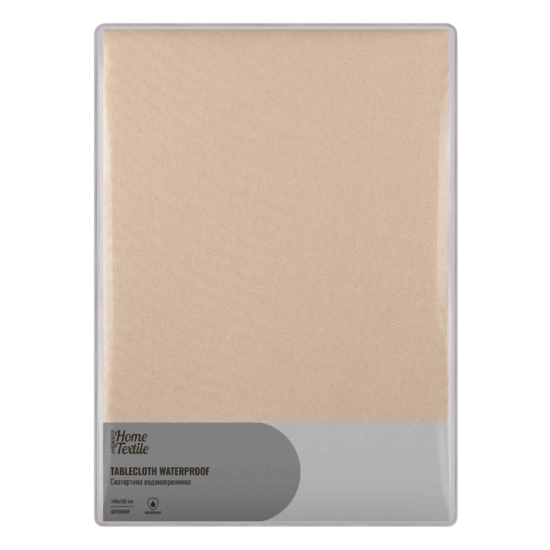 Ardesto Tablecloth Waterproof 140х180cm, 100% polyester, ivory